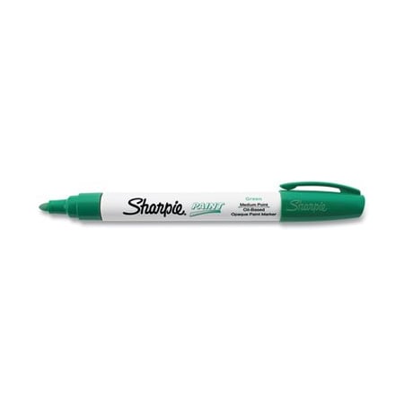 Sanford Sharpie, PERMANENT PAINT MARKER, MEDIUM BULLET TIP, GREEN 35552
